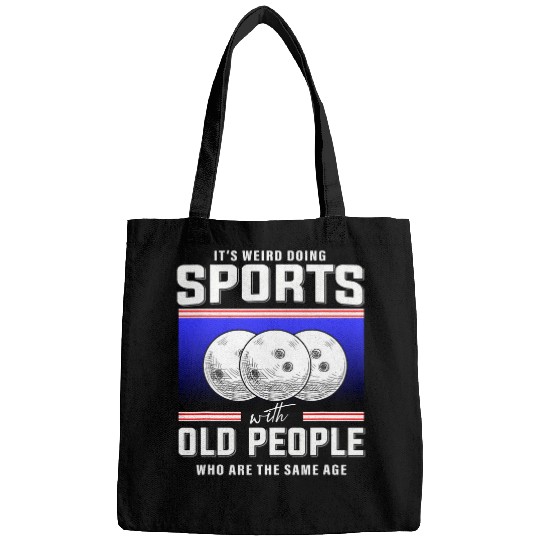 Retired bowler old man bowling Coachs bowling retirement Bags