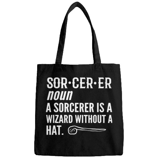 Wizard without hat Sorcerer or Magician Bags