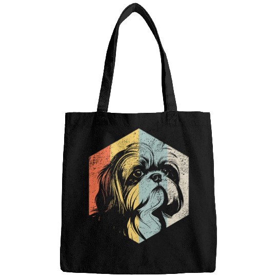 Retro Minimalist Shih Tzu Bags