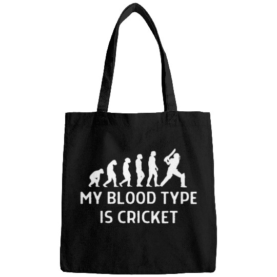 My Blood Type Is Cricket Outfit Women Men Bags