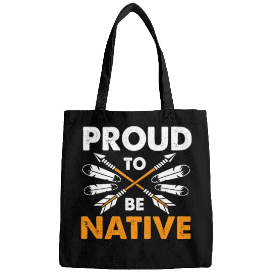 Proud To Be Native American Tribe Bags