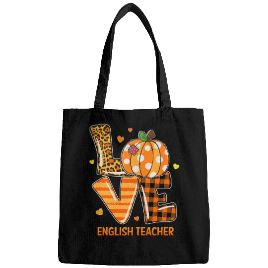 Leopard Teacher Thanksgiving Day Love English Teacher Life Bags
