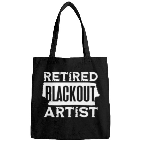 Retired Blackout Artist Sober Alcohol Sobriety Recovery Bags
