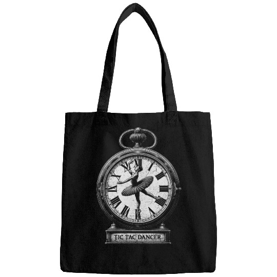 Retro clock Ballet dancer ballerina dancer Women Girls 3 Bags