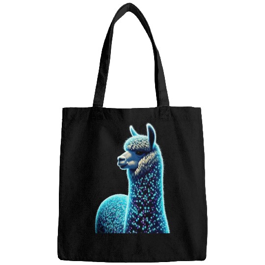Alpaca Funny Computer Binary Code Programmer Developer Geek Bags