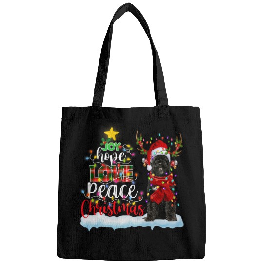 Portuguese Water Dog Santa Hat Christmas Light Bags