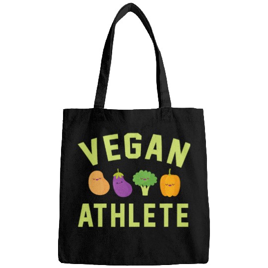 Vegan Athlete Ethical Pro Vegan Kawaii Veggie Broccoli Art Bags