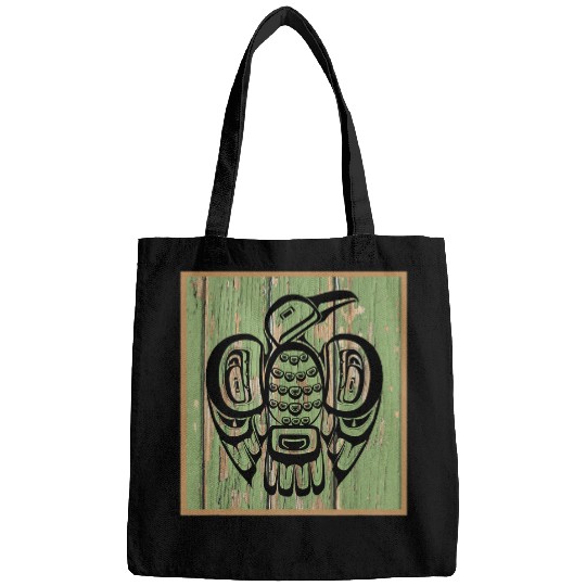 Pacific Northwest Coast Native American Indian Style Bird 2 Bags