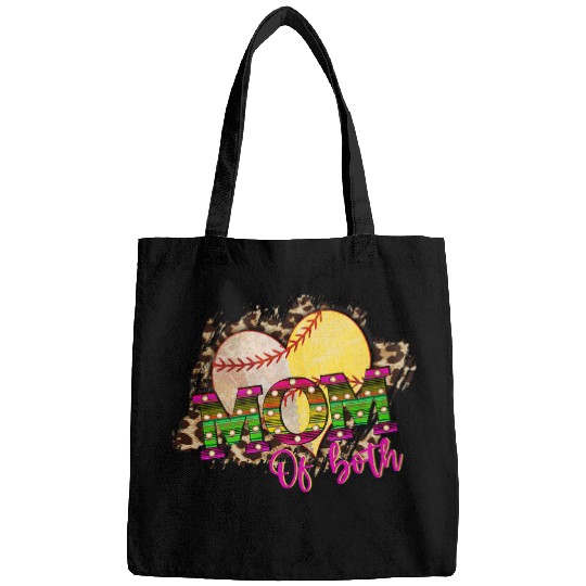 Womens Mom of Both for Women Baseball Softball for Moms Bags