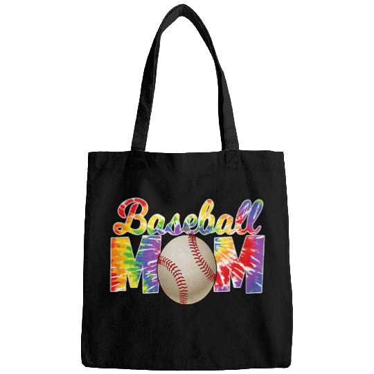 Womens Baseball Mom TieDye Softball Mom Mothers Day Women Bags