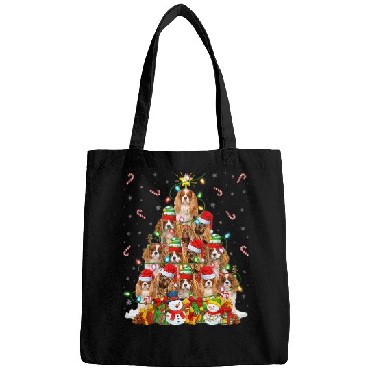 xmass Lighting Cavalier King Charles Spaniel Christmas Tree 2 Bags