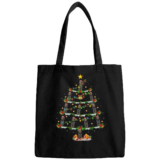 xmass Lighting German Wirehaired Pointer Dog Christmas Tree Bags