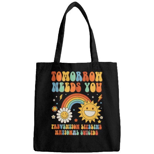 Retro Tomorrow Needs You 988 suicides Prevention Awareness 1 Bags