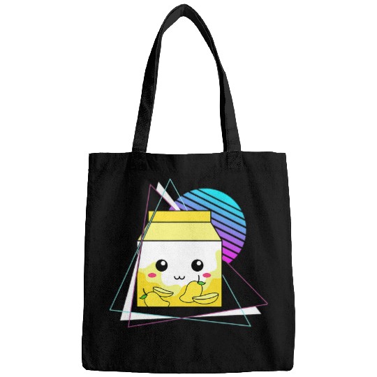 Mango Milkshake Anime Vaporwave Art Kawaii Milk Shake Carton Bags