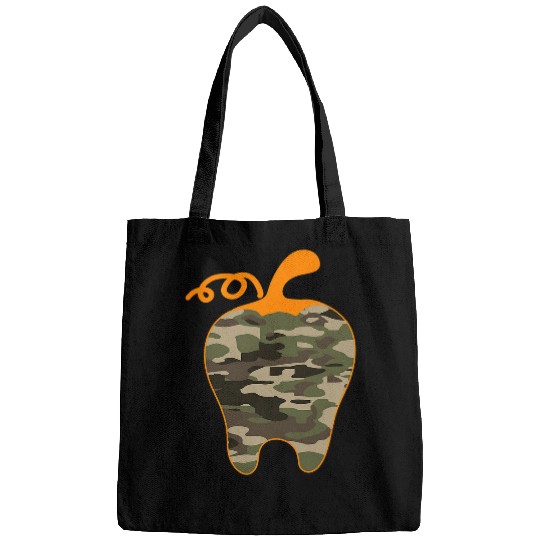 Teeth Pumpkin dentists Halloween Costume Lazy Easy Camoflauge Bags