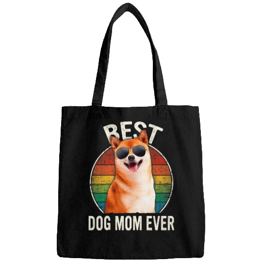 Dog Shiba Inu Womens Women bests Shiba Inu Dog Mom Ever Mothers Day Bags