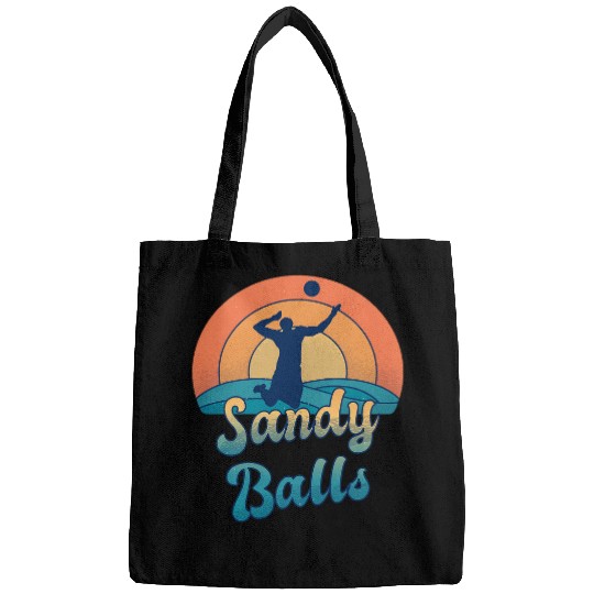 Sandy Balls for a Beach Volleyball Player Bags