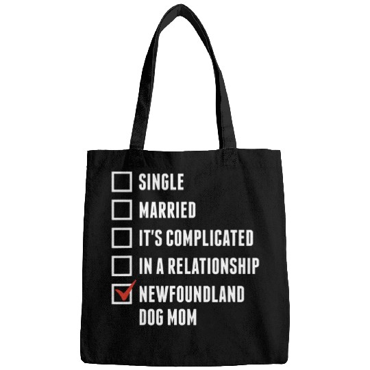 Newfoundland Dog Mom Funny Dog Mother Bags