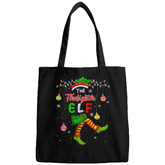 The Firefighter Elf Christmas Costume Elf Proud Job Lover Bags