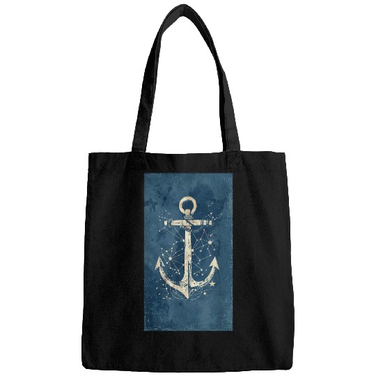 Anchor Stars Anchor Nautical Maritime Sailor Sea Bags