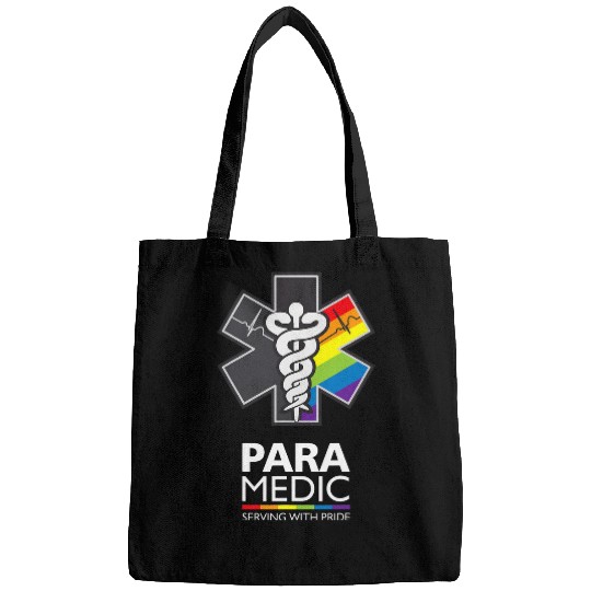 Paramedic Serving With Pride Rainbow Gay LGBT EMS Bags