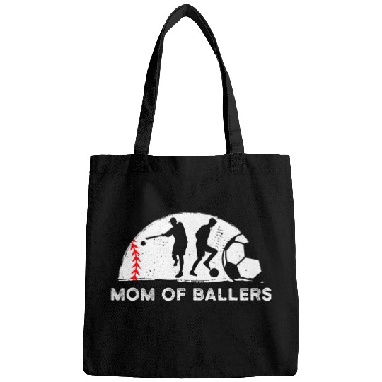 Mom of Ballers Mother Son Soccer Baseball Player Coachs Team Bags