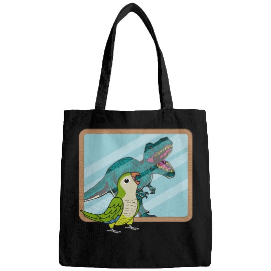 Parrot 2T Rexs Reflection I Green Monk Parakeet Quaker Bags
