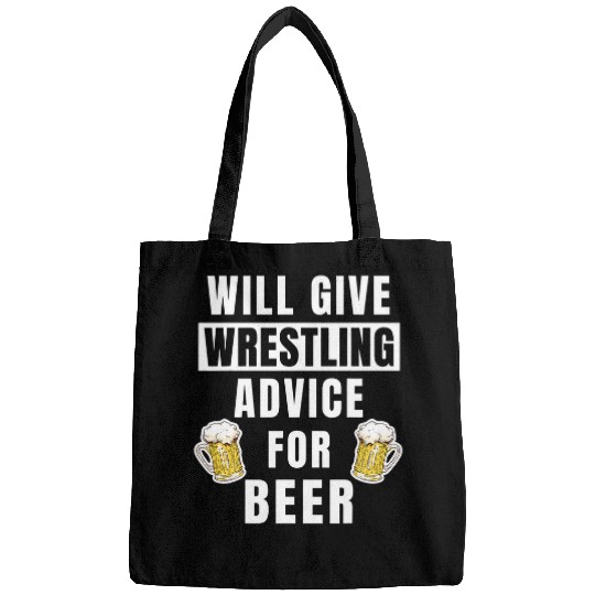 Mens Wrestling Advice For Beer Sport College Funny Wrestler Bags