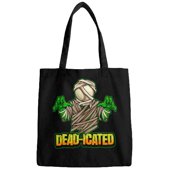 Zombie Baseball Player Scary Baseball Halloween Bags