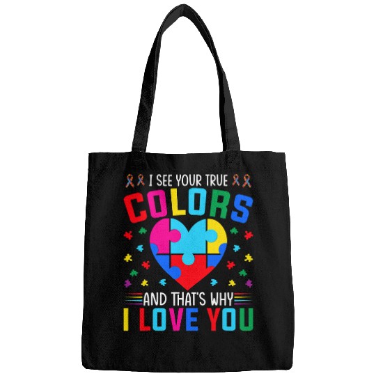 Puzzle I See Your True Color SPED Autism Teacher Kids Women Bags