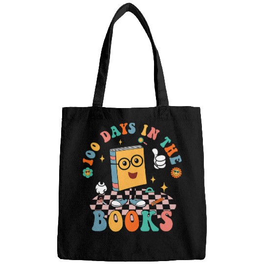 100 Days in the Books Reading Teacher 100th Day of School Bags