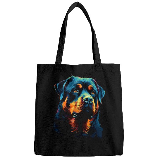 ROTTWEILER 100 Protected Rottweiler Fun Rottweiler Dad 1 Bags