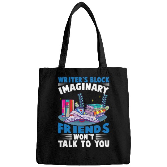 Writers Block Imaginary Friends Wont Talk To You Author Bags
