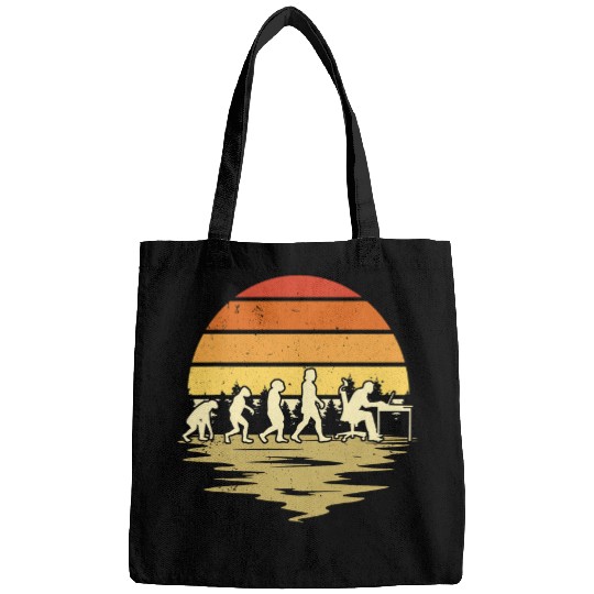 Developer Evolution Retro Computer Scientist Programmer 1 Bags