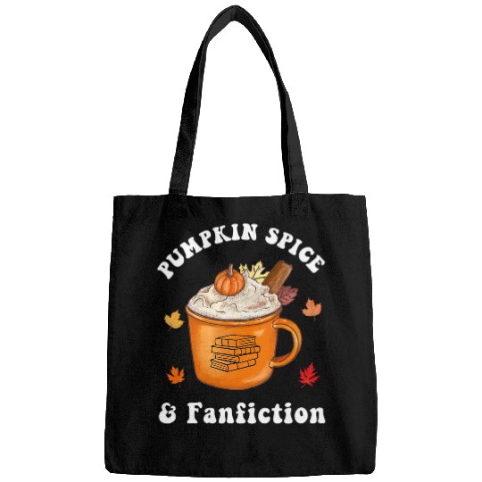 Pumpkin Spice and Fanfiction Reading Writer Autumn Halloween Bags