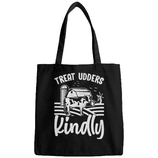 Tractor Farming Country Cow Farmer Life Treat Udders Kindly Bags