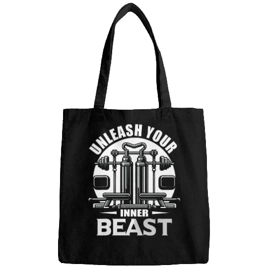 Online Fitness Coaching Unleash Your Inner Beast Design Bags