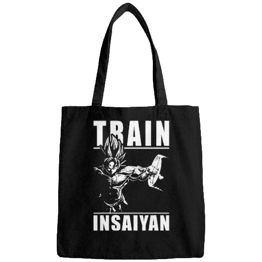 Train Insaiyan Squat Anime Gym Fitness Workout Motivation Bags