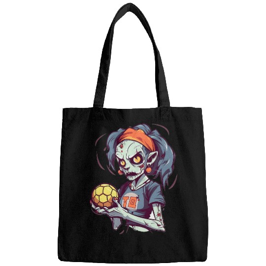 Zombie Volleyball Player Halloween Costume Sport Women Girls Bags