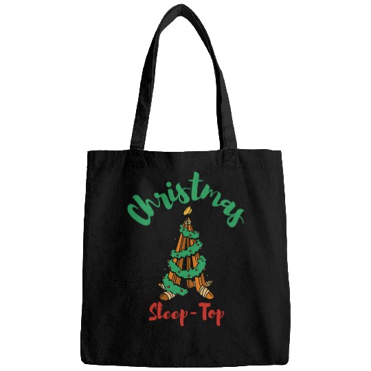Ugly Christmas SleepTop Hockey Tree Pucks SleepTop Bags