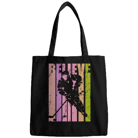 Retro Mens Ice Hockey Sports Motivational Coachs Coaching Bags