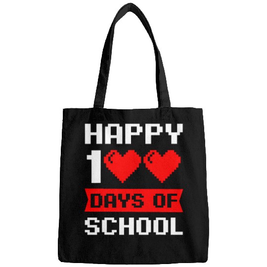 100 Days Of School And Still Loving It Hearts Teacher 100th Bags