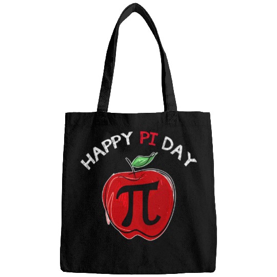 apple pi day math lover teacher student Bags