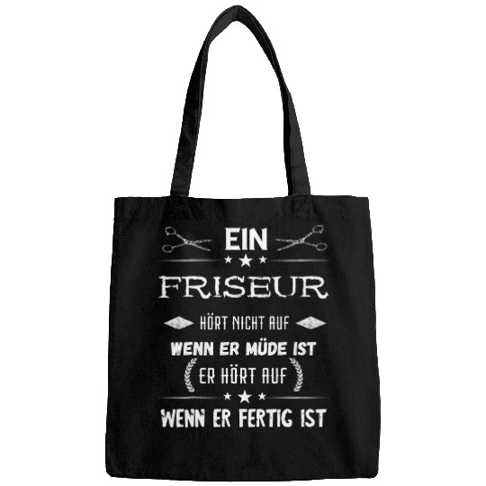 Mens Hairdresser Hairstylist Hairdresser Scissors Barber Salon Saying Bags