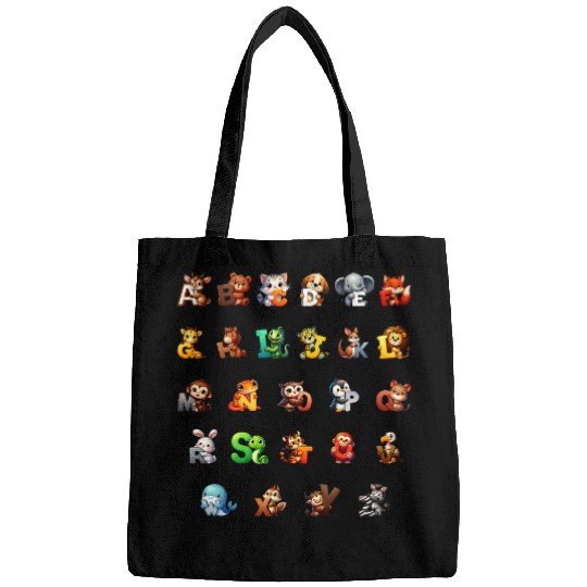 Cute Alphabet Animals ABCs Educational For Boys Girls Adults 3 Bags