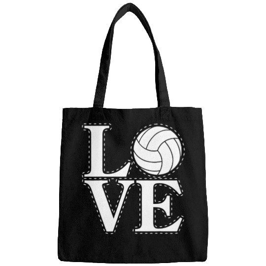 LOVE VOLLEYBALL Cute Volleyball Mom Player Team Coach Bags