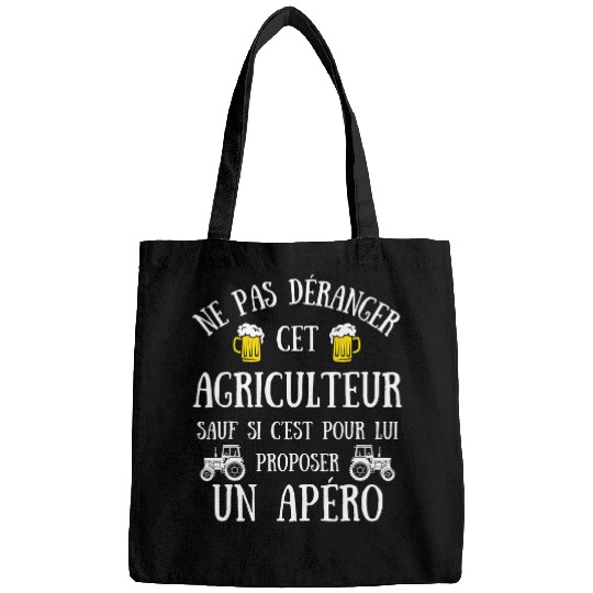 Mens Do not disturb farmer aperitif humour agricultural gift Bags