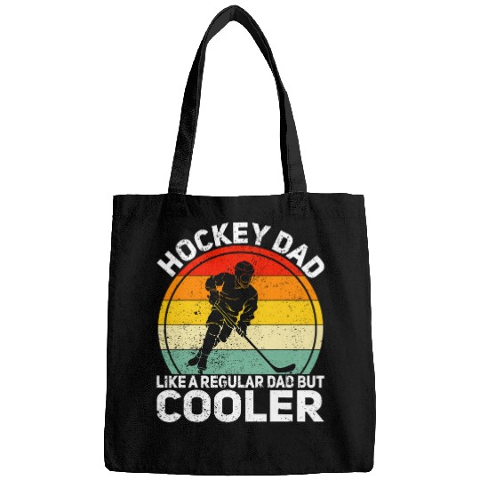 Mens Ice Hockey Dad Clothing Tee Winter Sports Lover Player Coach Bags