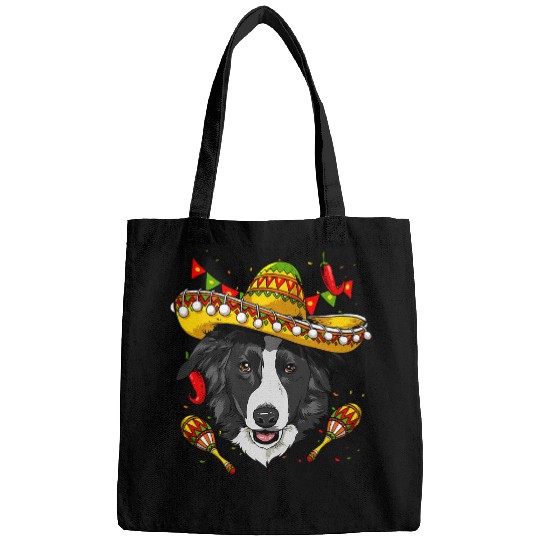 Mexico Cinco de Mayo Border Collie Sombrero Mexican Party Bags