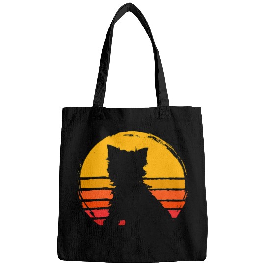 Yorkshire Yorkie Terrier Dog Funny Retro Graphic Bags